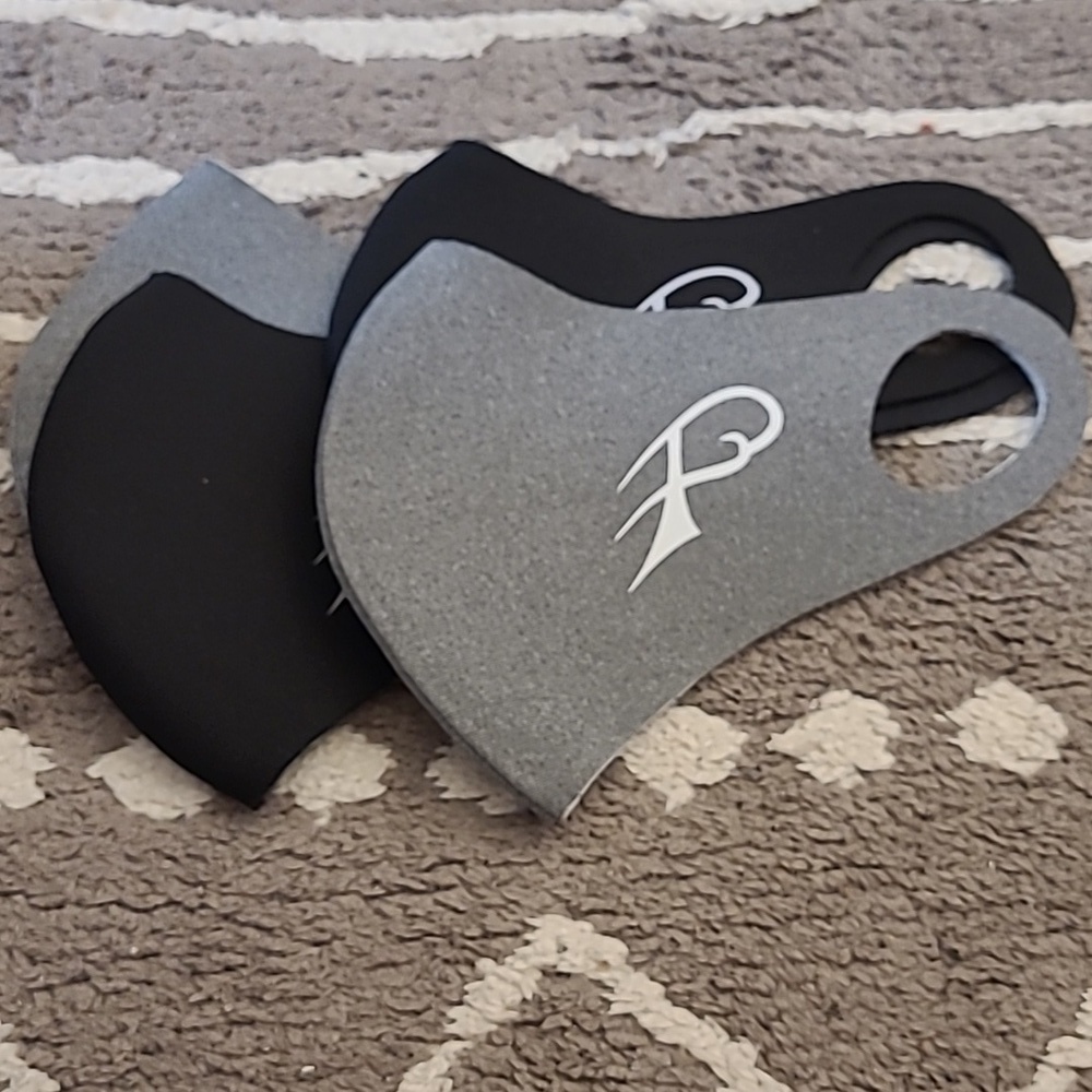 Size S Black and Grey Reusable Masks